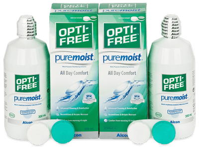 Pflegemittel OPTI-FREE PureMoist 2 x 300 ml - Pflegelösung – günstigeres Duo Pack