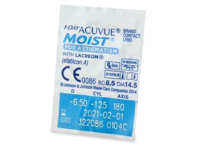 1 Day Acuvue Moist for Astigmatism (30 Linsen) - Blister Vorschau