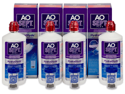 Pflegemittel AO SEPT PLUS HydraGlyde 4 x 360 ml - Dieses Produkt gibt es außerdem in folgenden Abpackungen